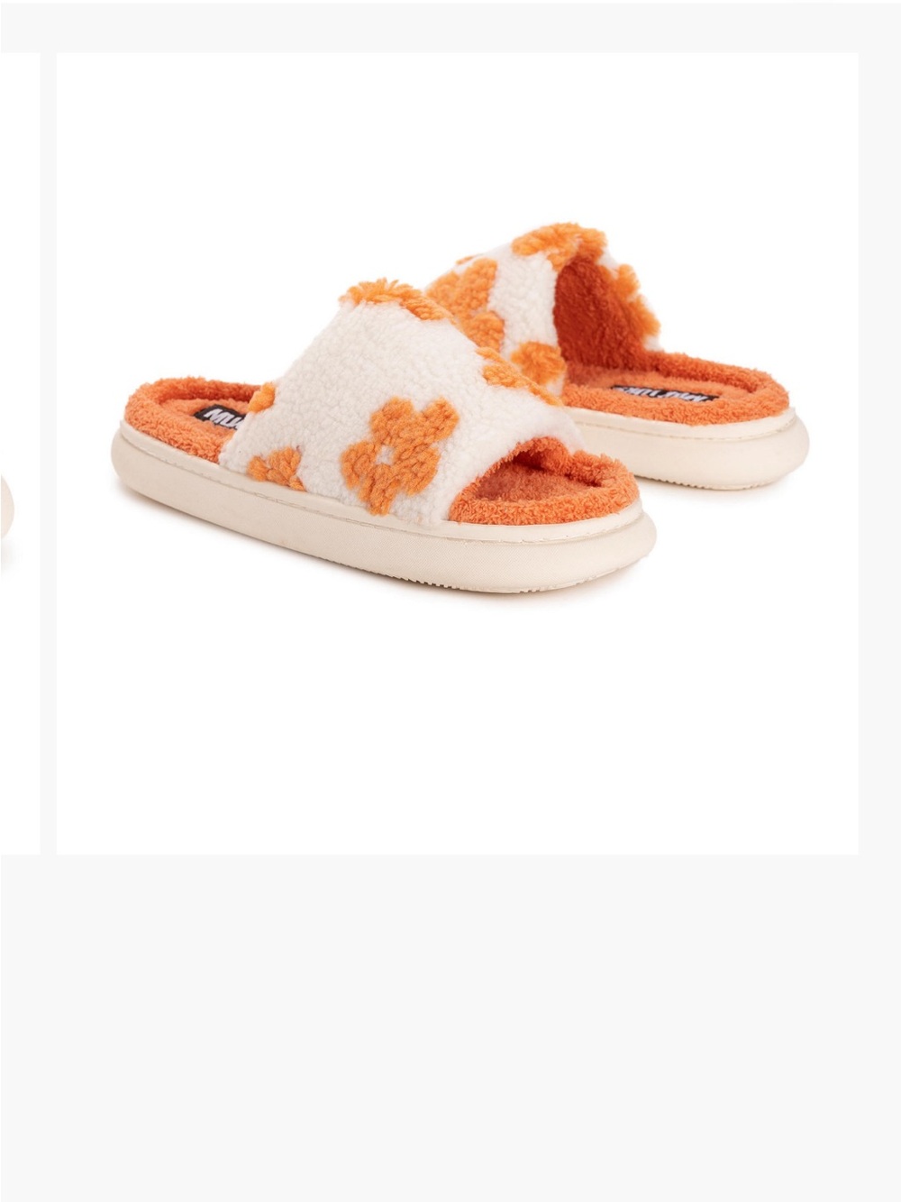 NWOT MUK LUKS Women's Marsai Slipper - Orange Floral